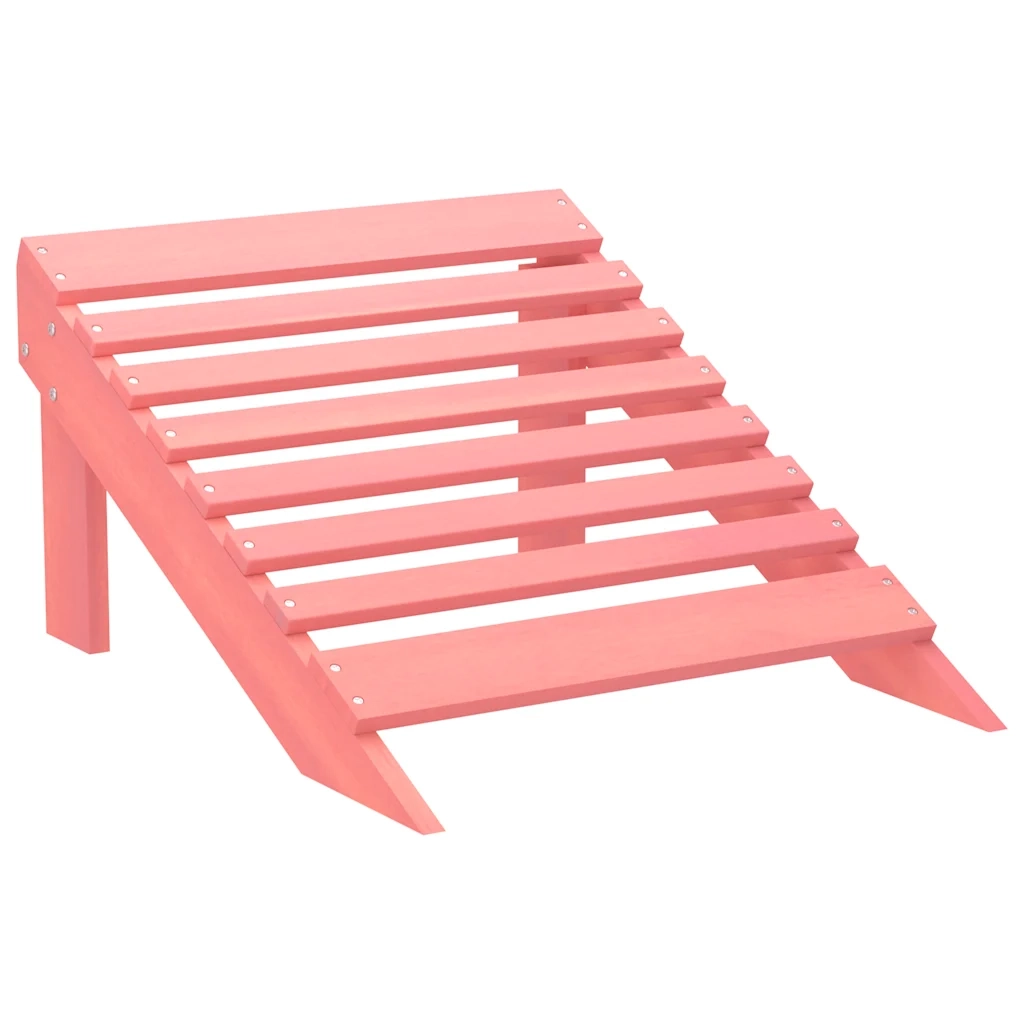Sedia Giardino Adirondack con Ottomana Massello di Abete Rosa