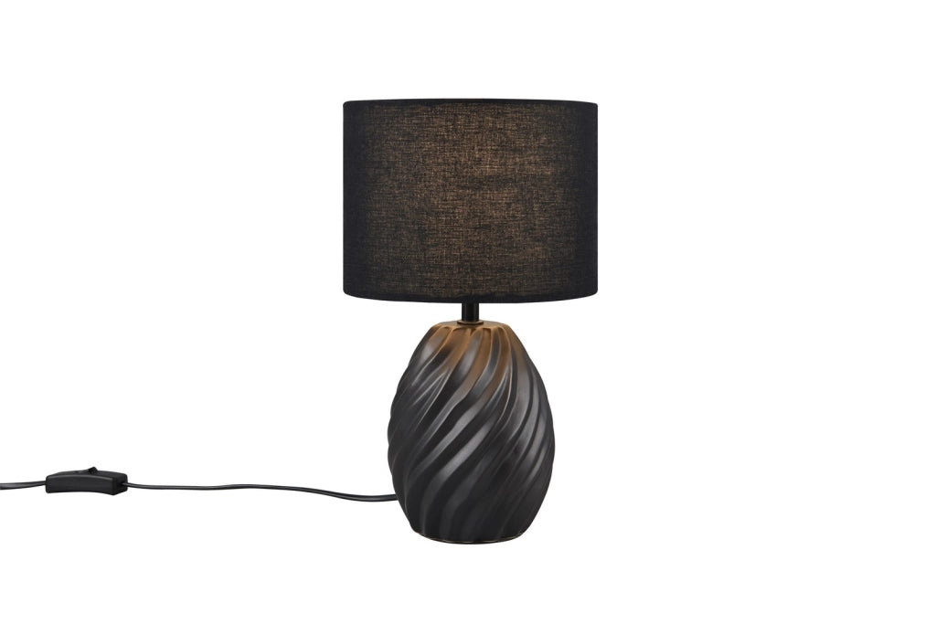Lampada da tavolo MELVA in ceramica nera E14 40W RL