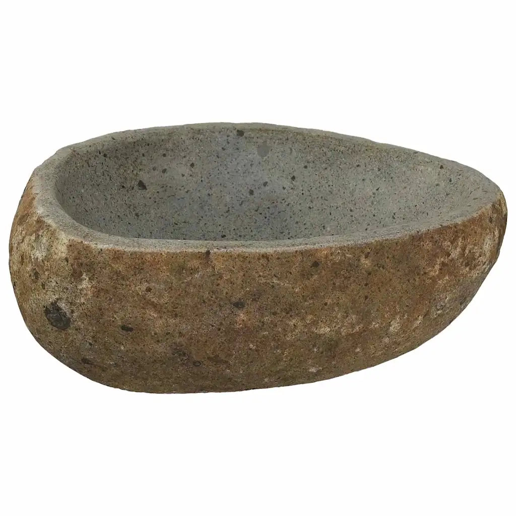 vidaXL Lavabo Grigio chiaro (30-37) x (25-30) x 12 cm Pietra di Fiume