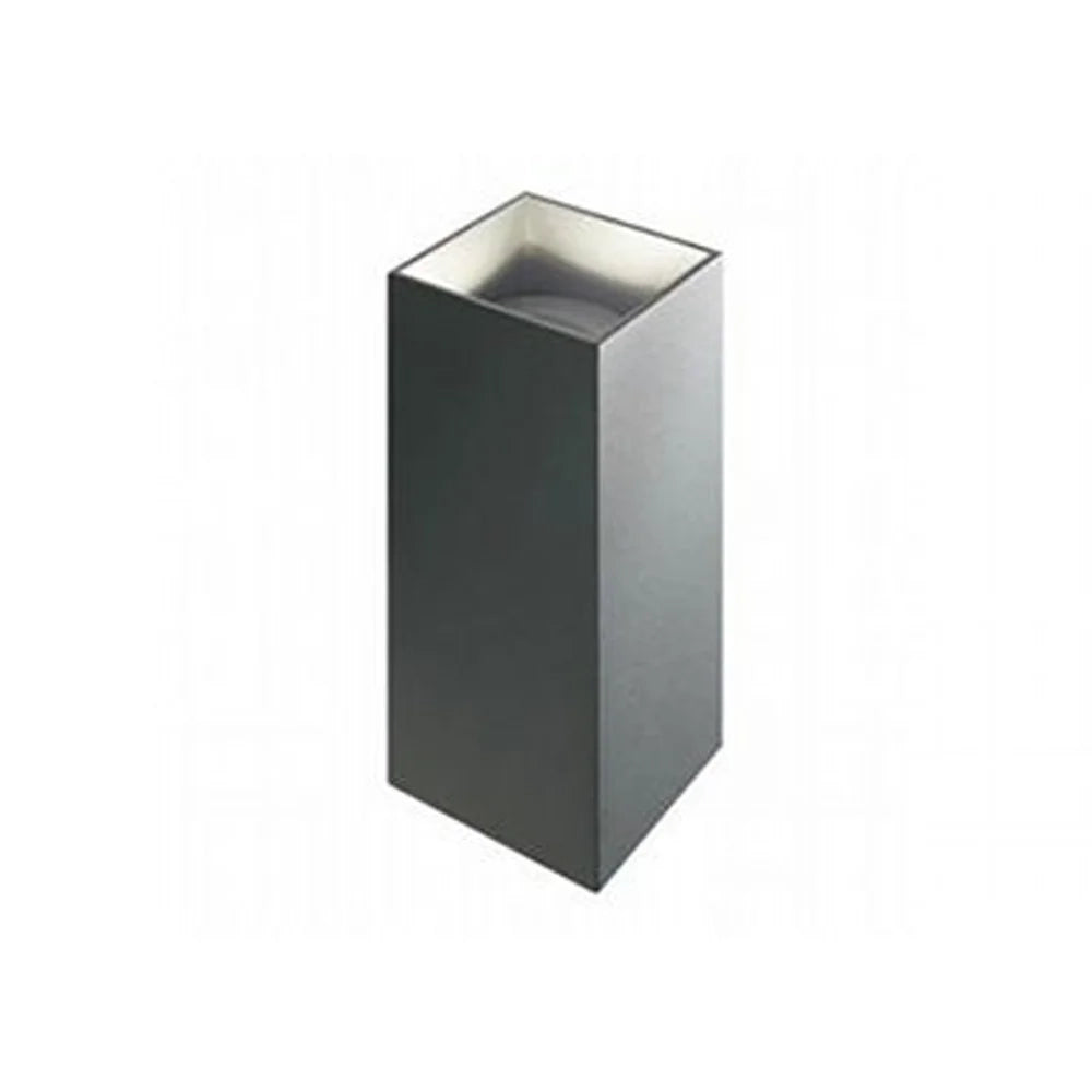 Applique Da Esterno Moderna Tower Alluminio E Vetro Grafite Led 6,6W 3000K