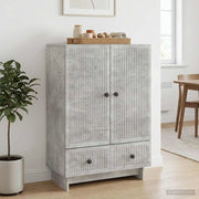 Credenza Grigio Cemento 66 x 34,5 x 95 cm Legno ingegnerizzato 893978