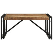 vidaXL Tavolino 80x80x35 cm in Legno Massello di Mango Grezzo