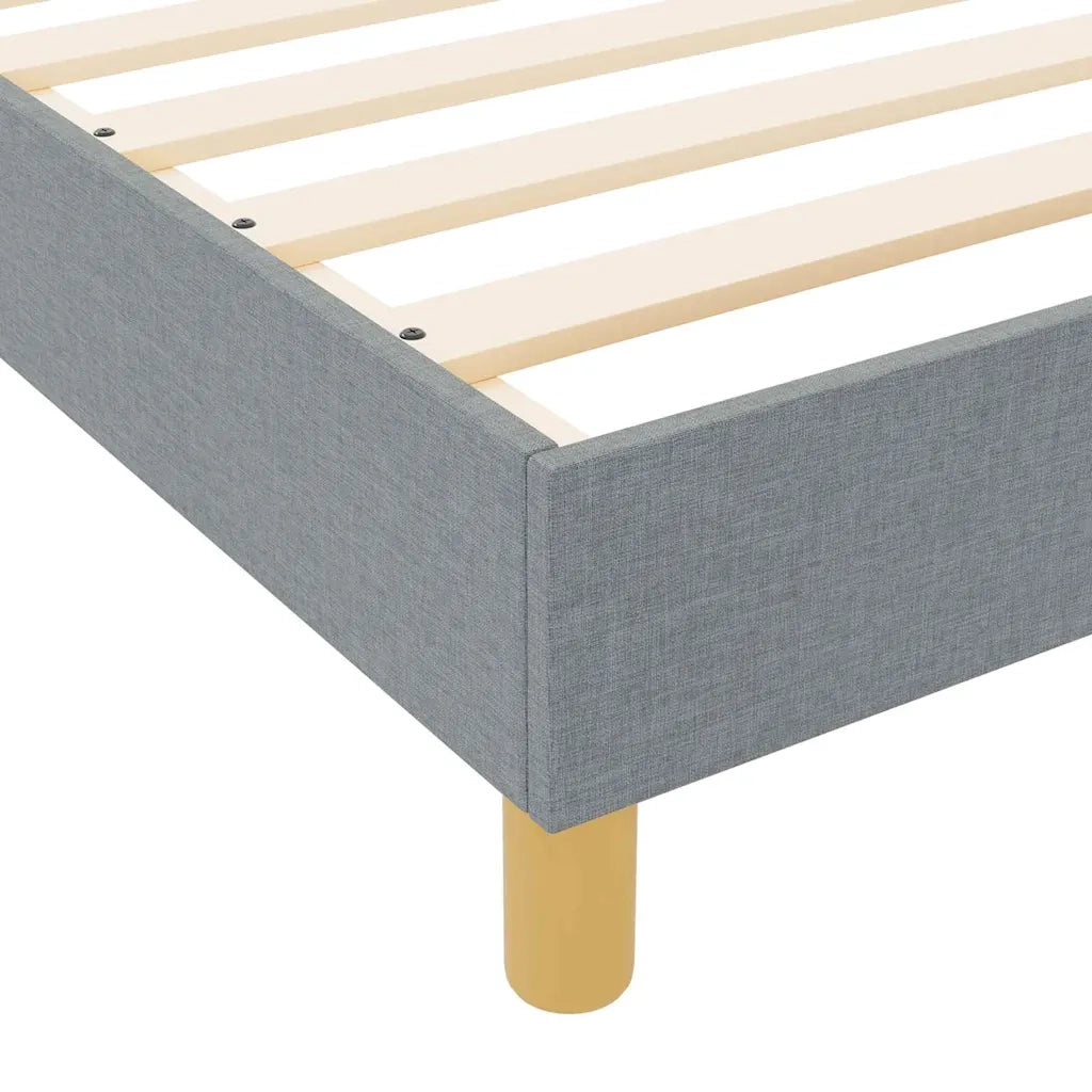 Struttura del letto Grigio chiaro 90 x 190 cm Tessuto 3344767