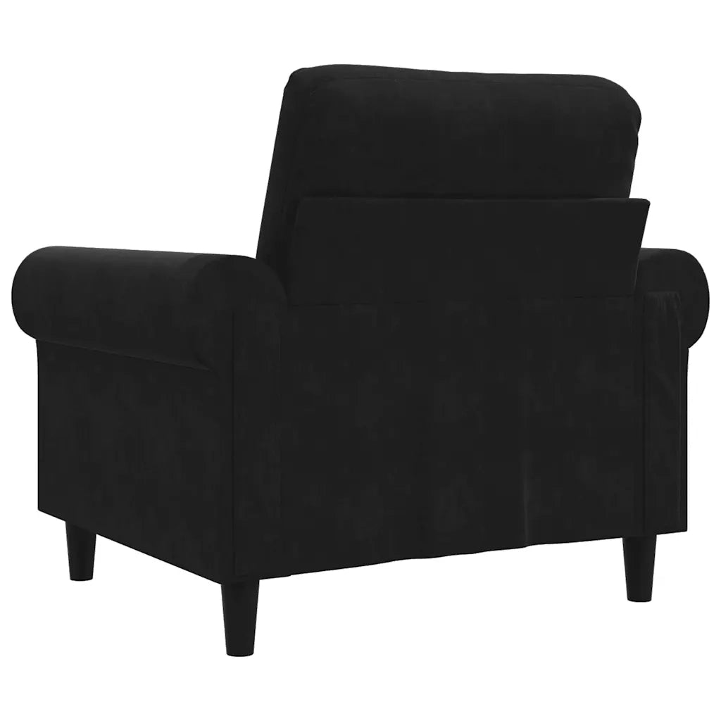Divano Sedia-Poltrona Nero 60 cm Velluto 661640