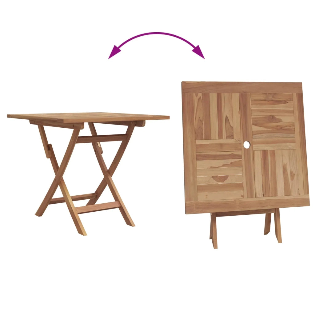 Set da Pranzo per Giardino 3 pcs Marrone 3385966
