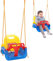 Set di oscillazione 3 in 1 per bambini - Oscillatore per interni/esterni - Altezza schienale alta - Design ergonomico - Sedute rimovibili - Oscillatore per bambini