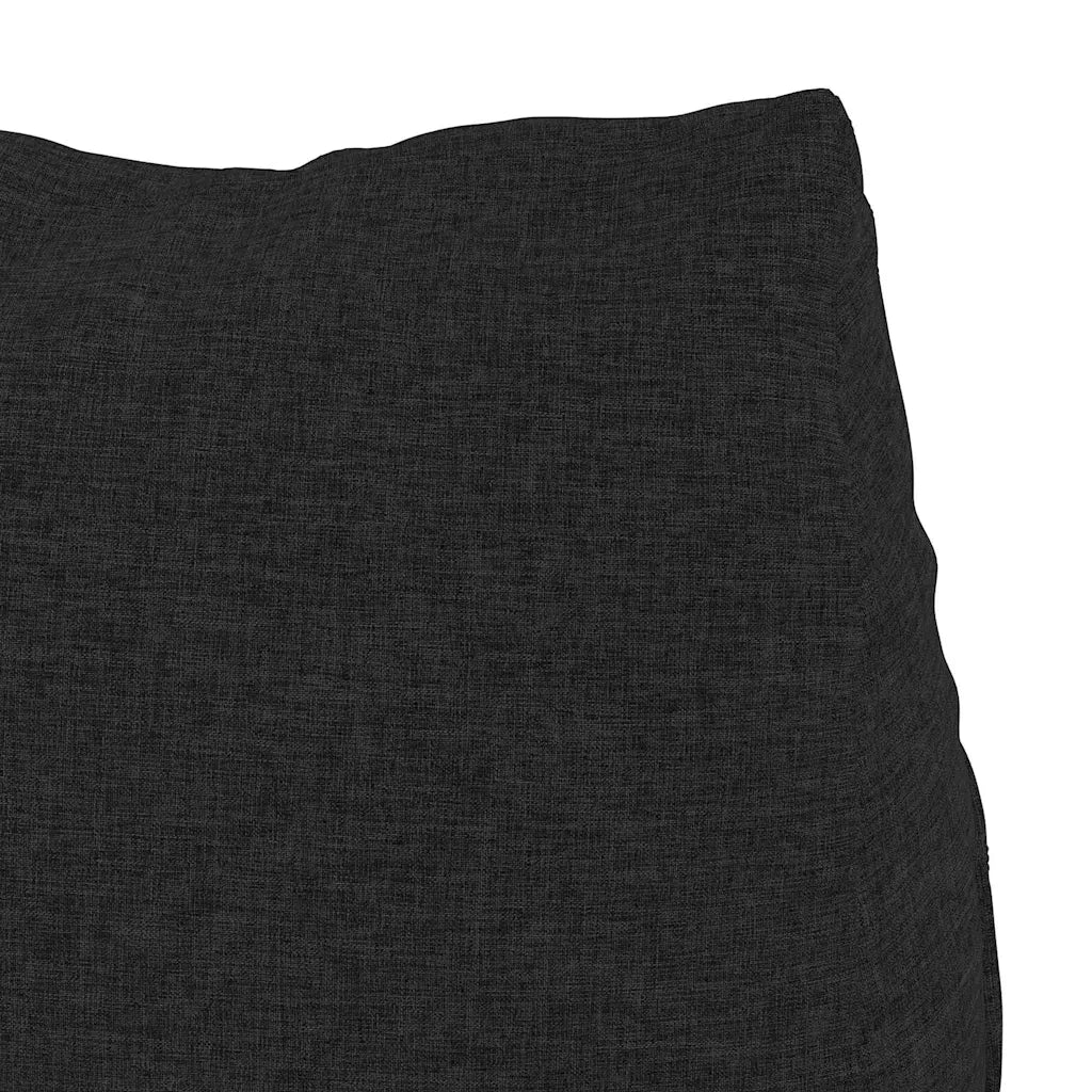 Cuscino per Schiena Nero 45 x 20 x 35 cm Tessuto