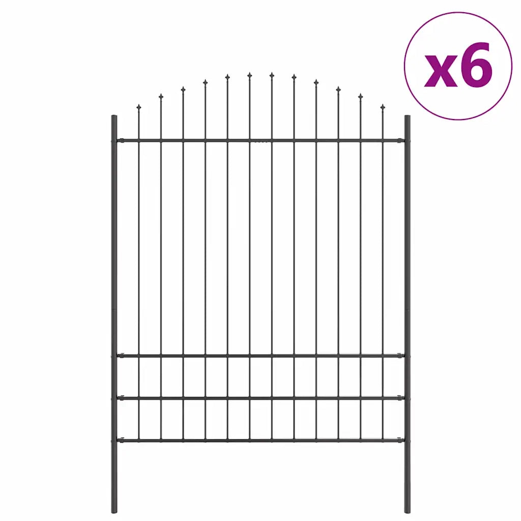 Recinzione per Giardino 6 pcs Grigio 170 x 225 cm 3360123