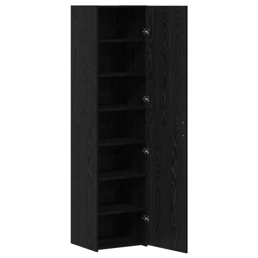 Credenza Rovere Nero 45 x 42,5 x 185 cm 3365584