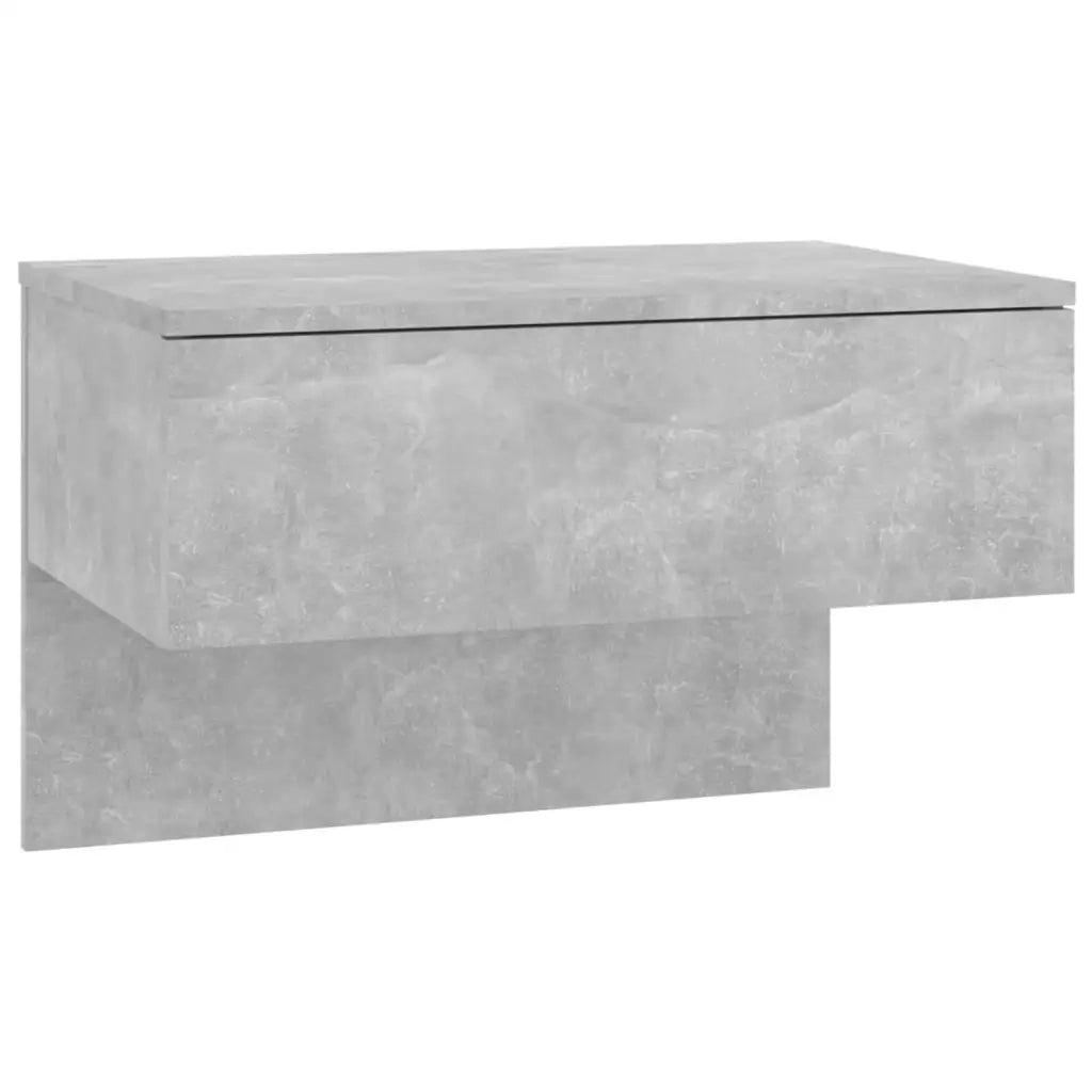 Comodini a Muro 2 pz-Set di 2 Tavolino da notte Grigio Cemento 231941