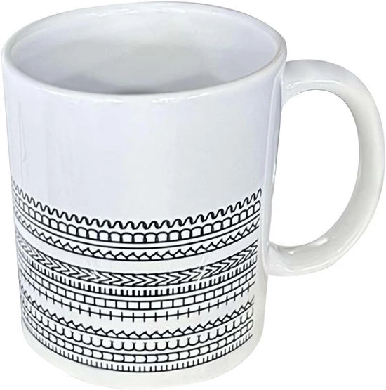 Mok con Messaggio Segreto, 330 ml, Regalo per Colleghi e Amici di Lavoro, Regalo per Amanti del Caffè - Familiari - Amici
