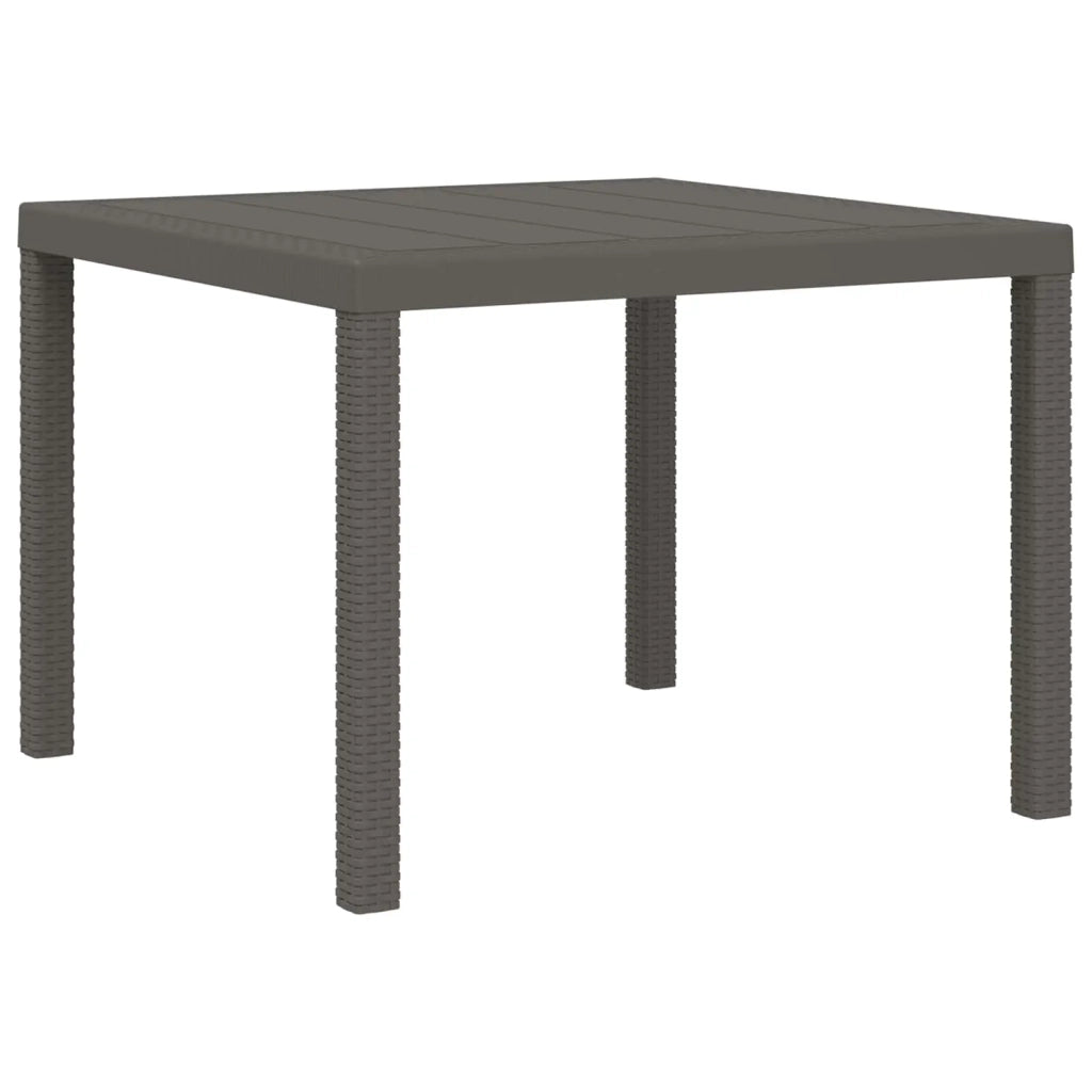 Set da Pranzo per Giardino 5 pz Grigio chiaro e Antracite PP 3430116