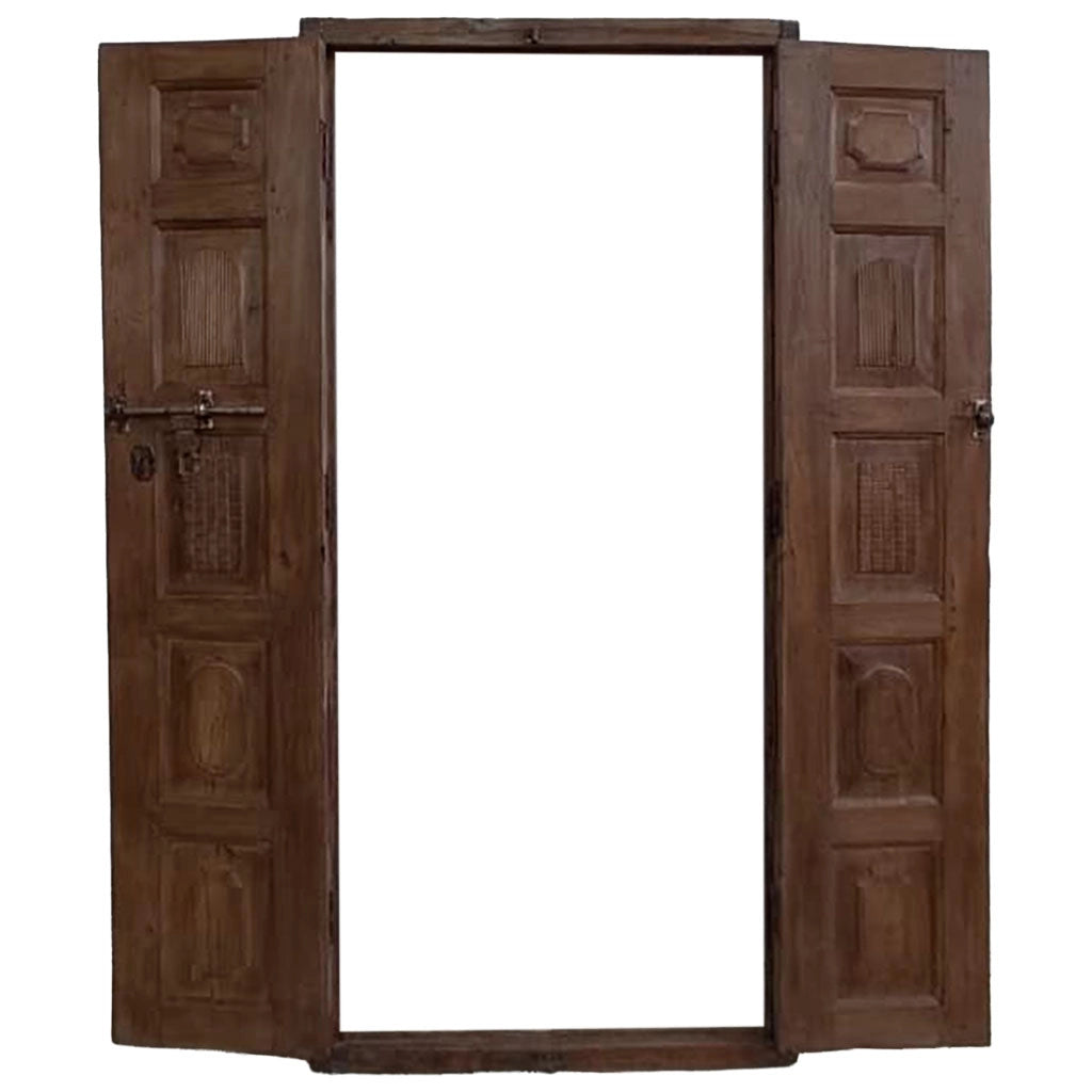 Porta in legno fatta a mano 97x8x194h cm