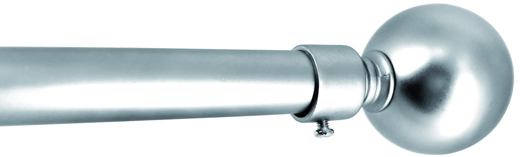 Utilia BASTONE PER TENDE GLOBO Estensibile cm. 71÷122 col. Argento