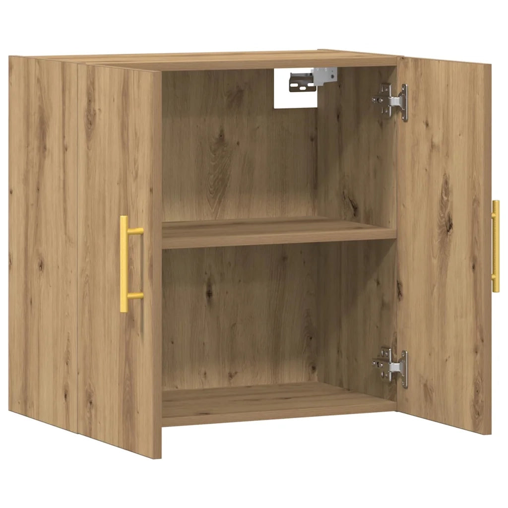 Armadietto a Muro Rovere Artigianale 60x31x60 cm in Truciolato 857301