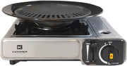 Fornello a gas 2 in 1 da esterno 2200 W con piastra per grill per camping