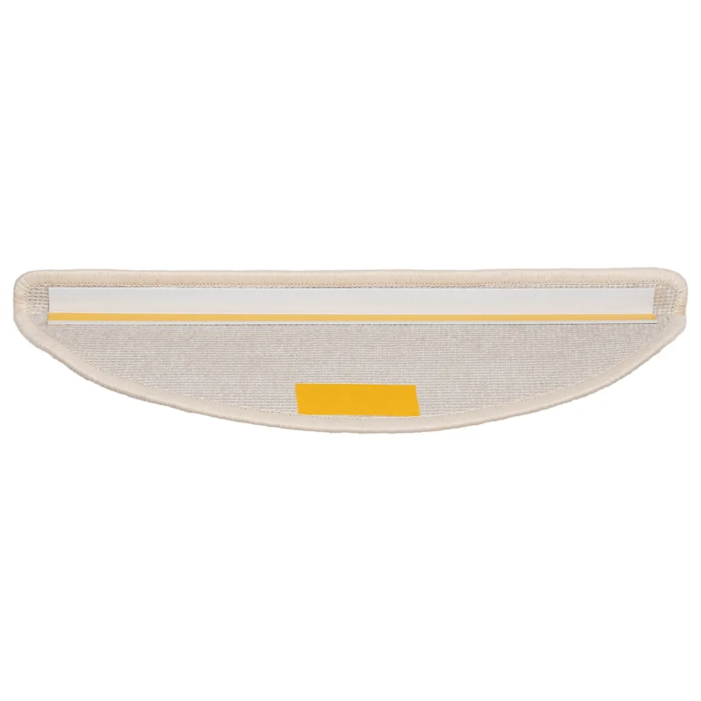 Tappetini per scale 30 pz 56x17x3 cm Bianco Semicircolari 3365805
