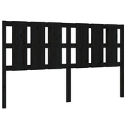 Testiera | Testata per Letto Nera 185,5x4x100cm in Legno Massello di Pino