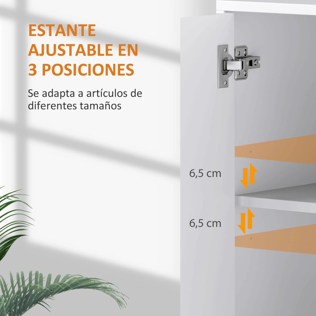 Credenza 3 Ante ¨C Xylo ¨C Bianco 107x35x80 cm
