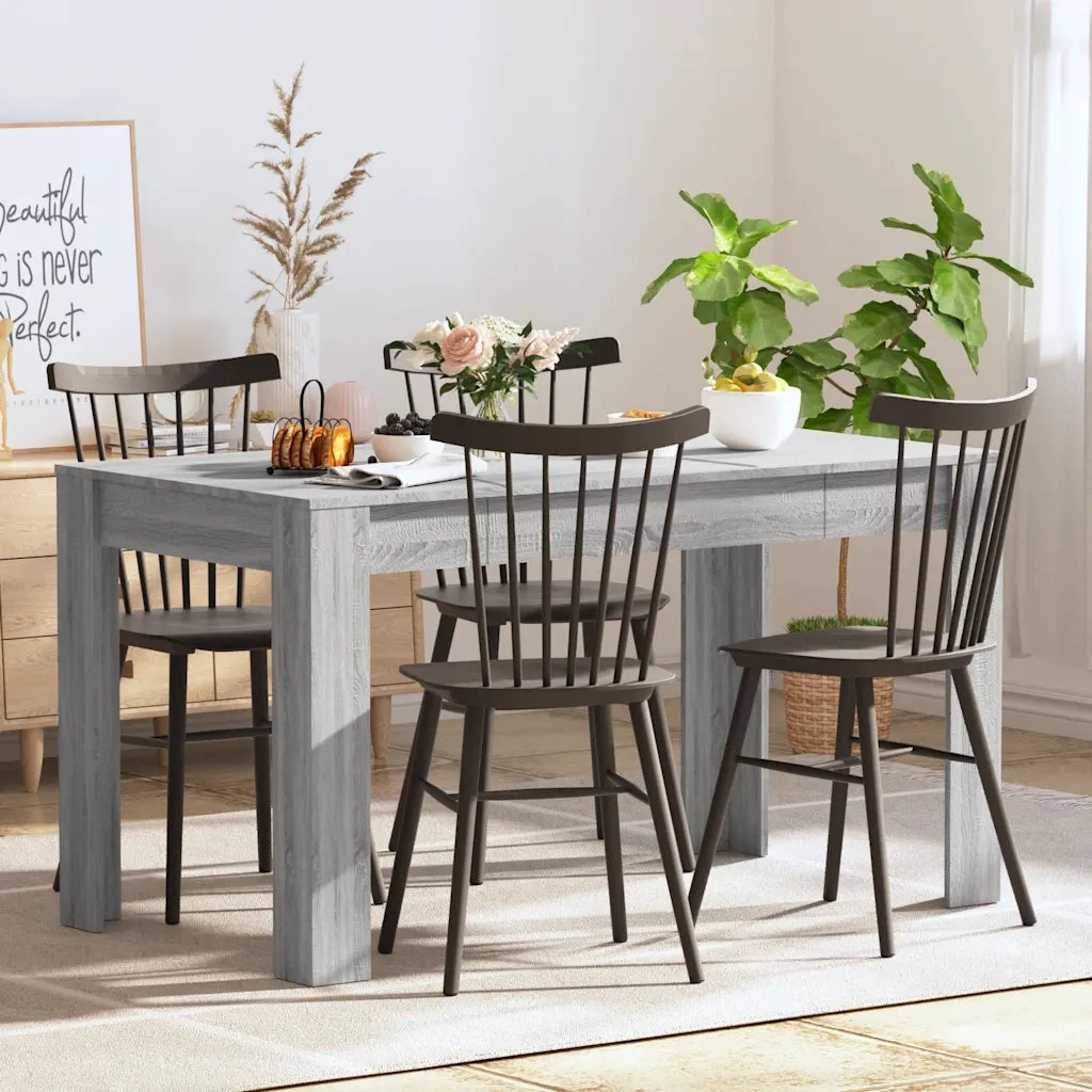 Tavolo da Pranzo | Tavolo da cucina Grigio Sonoma 140x74,5x76 cm Legno Multistrato