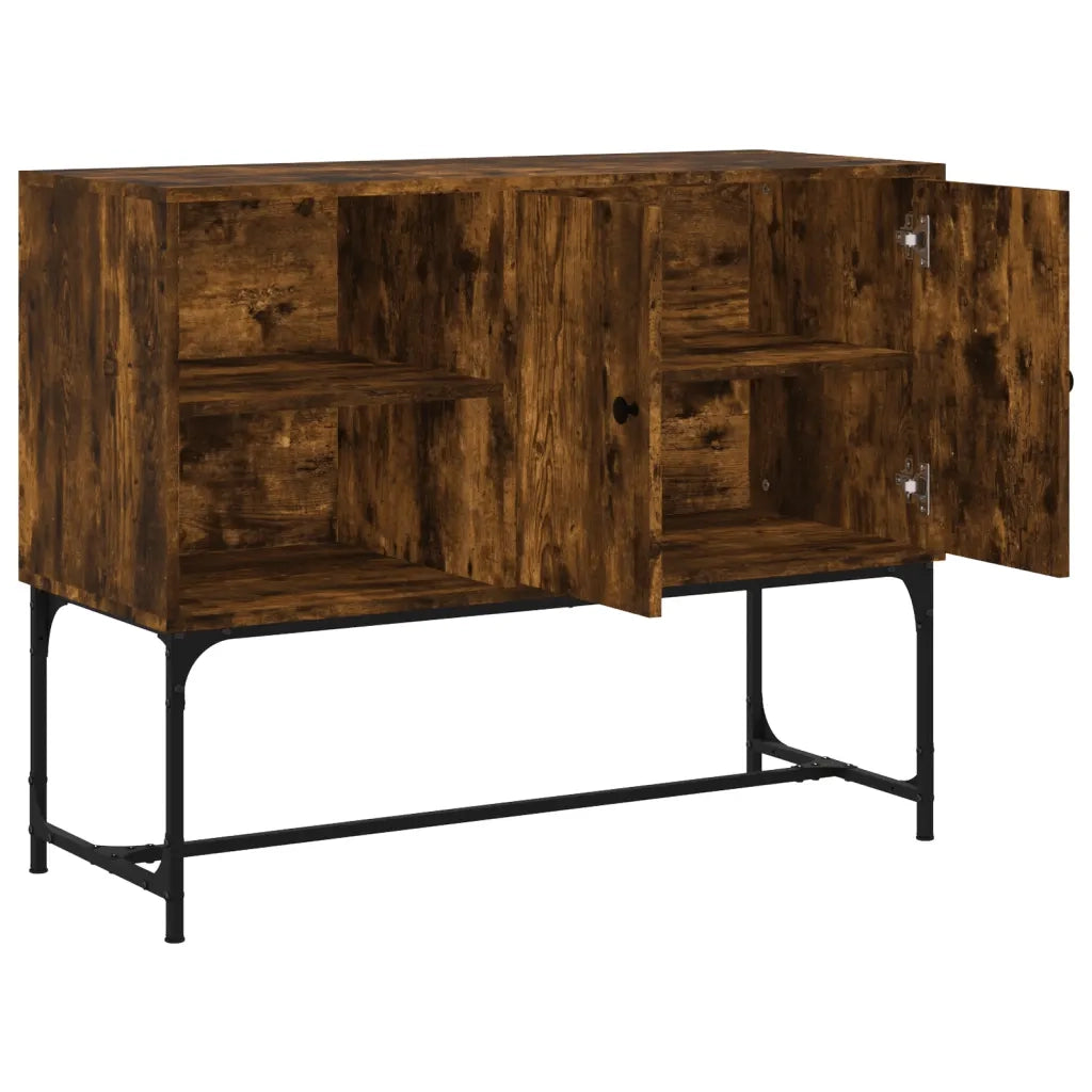 Credenza Rovere Fumo 100x40x79,5 cm in Legno Multistrato 831820