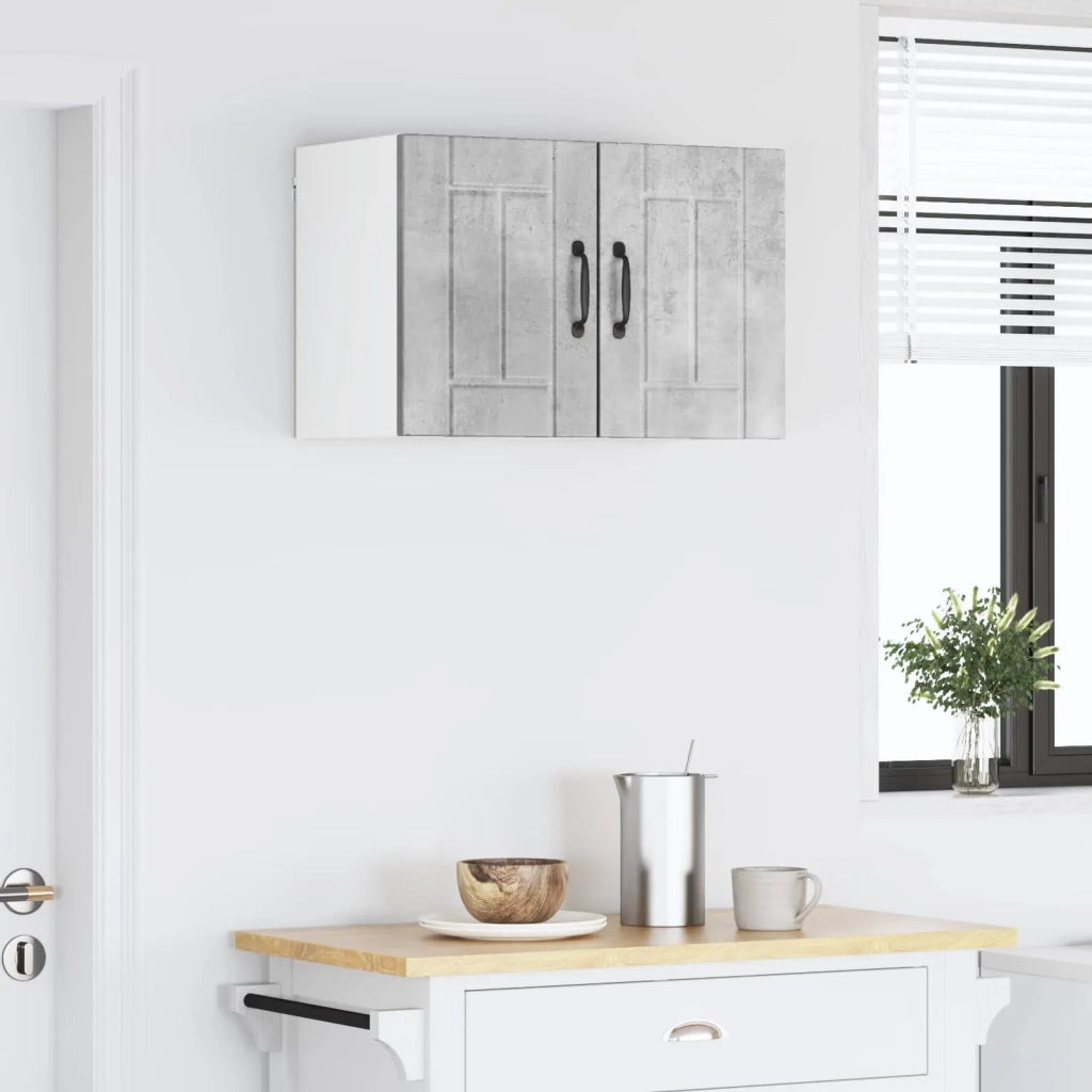 Armadietto a muro LUCCA 2 pcs Grigio Cemento 30 x 31 x 40 cm 884861