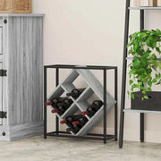 Portabottiglie 16 bottiglie Legno ingegnerizzato Grigio Sonoma 868222