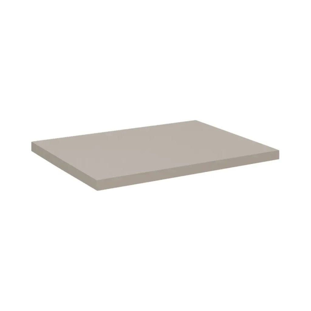 Set da bagno VANO cashmere opaco 50cm: mobile sottolavabo con cassetti scanalati verticalmente + piano per lavabo