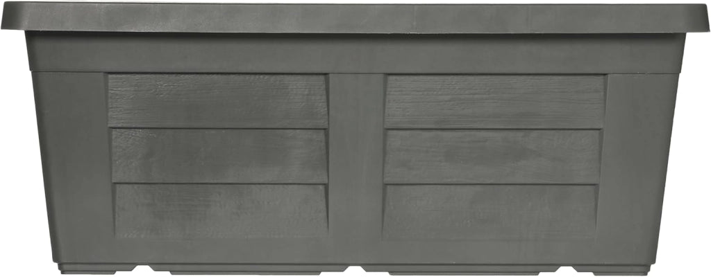 FIORIERA RETTANGOLARE cm  80 x 40 x 34 - antracite (senza sottovaso)  - BAMA