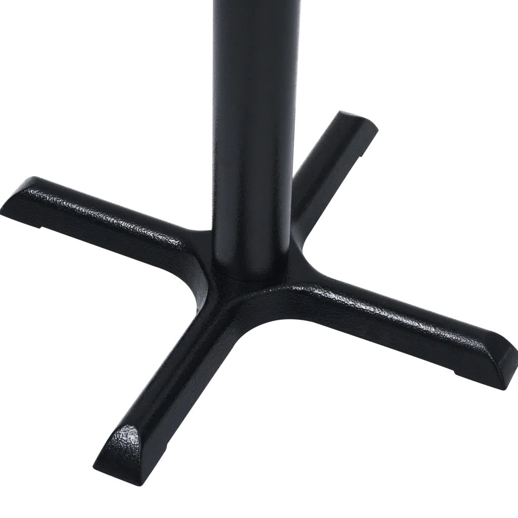 Gamba per Tavolino da Bar Nero 56x56x107 cm in Ghisa 325430