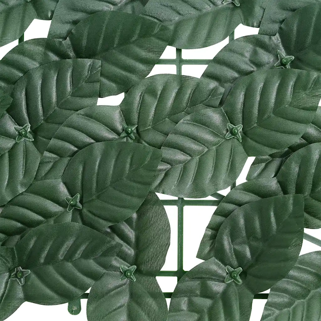 Paravento da Balcone-Pannello per balcone con Foglie Verde Scuro 500x75 cm