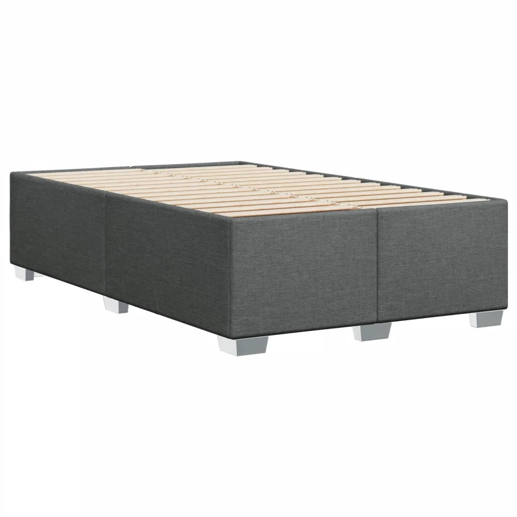 Giroletto a Molle con Materasso Grigio Scuro 120x190cm Tessuto 3288121