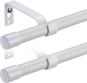 Telaio per tenda 16mm - Estensibile - Telaio metallico per tenda - Braccio stabile - 2 pezzi - Imbottito e in acciaio inossidabile - Maniglia per tenda