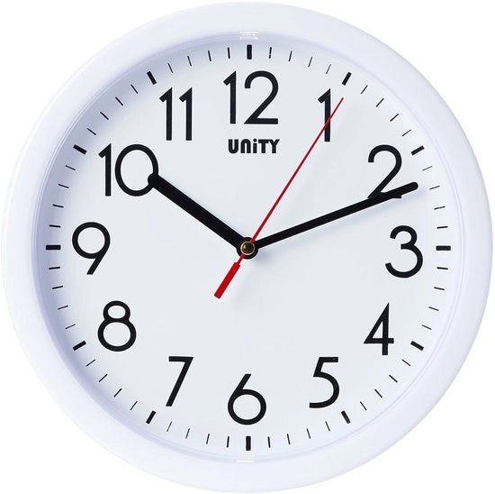 Orafo Moderno da Parete, Hastings, Aspiratore Silenzioso, Moderno, Bianco, 22 cm