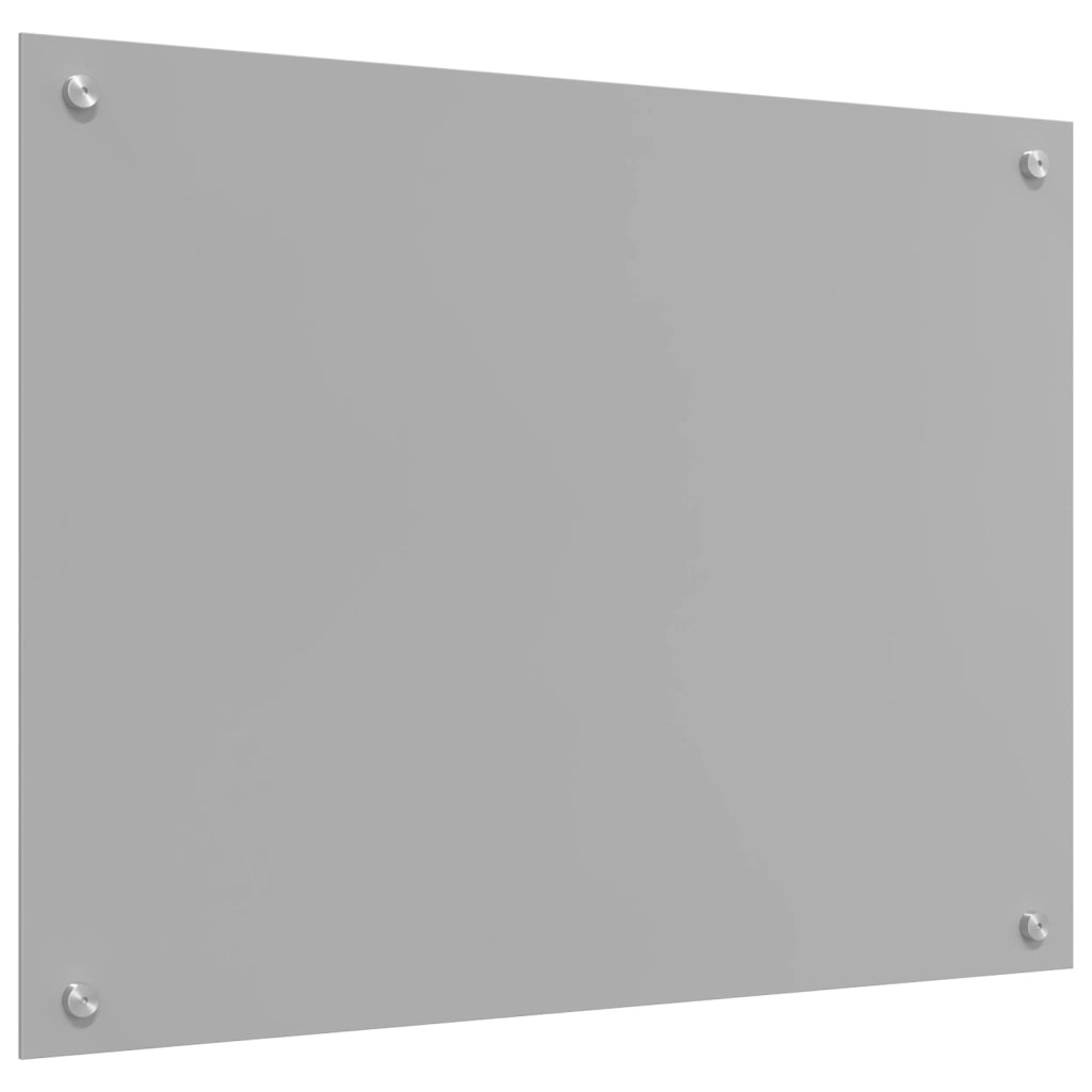 Schienale Cucina Grigio Chiaro 80x50x0,6 cm in Vetro Temperato