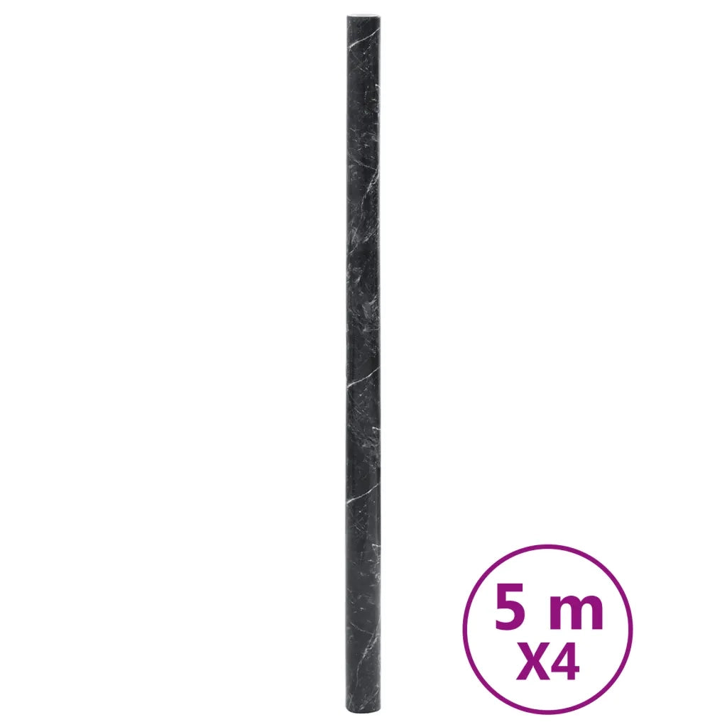 Adesivi per Mobili Autoadesivi Nero Marmoreo 90x500 cm in PVC CFW7954400