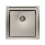 Foster 1254850 Quadra Evo Sottotop Lavello Incasso Acciaio Inox Spazzolato 47x47 colore Acciaio Inox