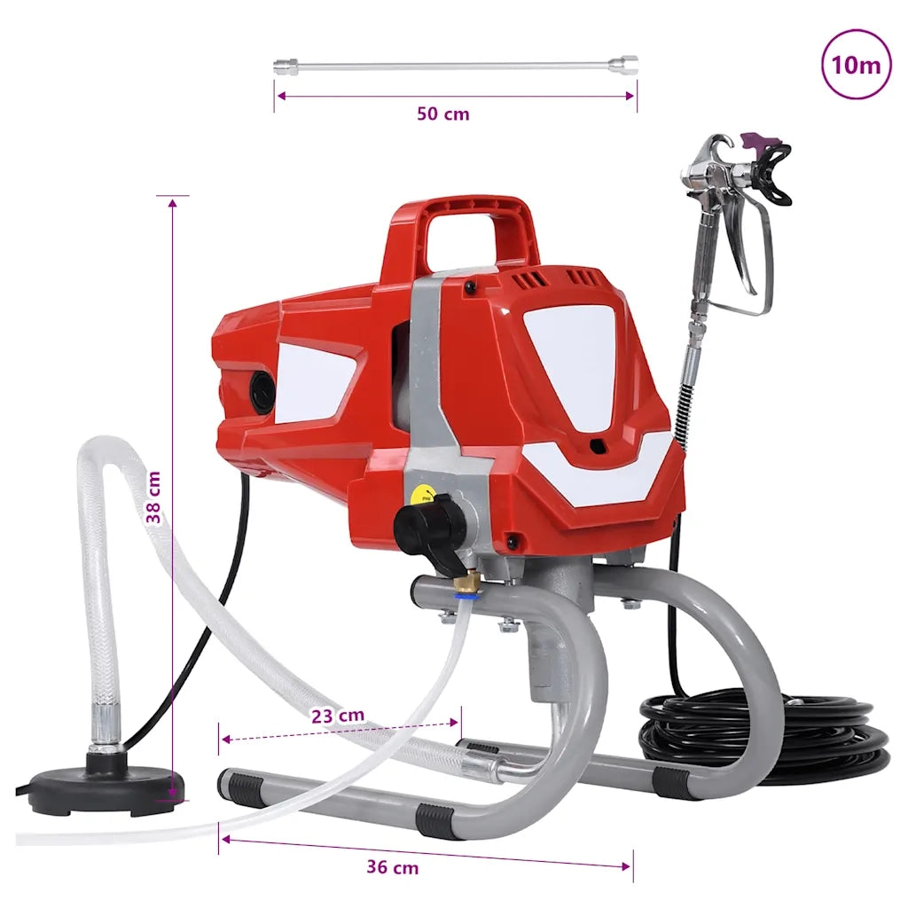 Spruzzatore di Vernice Airless ad Alta Pressione 1010 W 147678