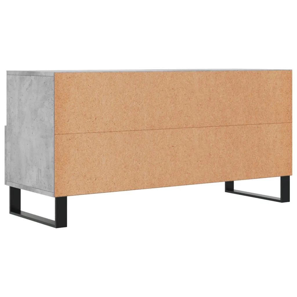 Mobile Porta TV Grigio Cemento 102x36x50 cm Legno Multistrato 829064
