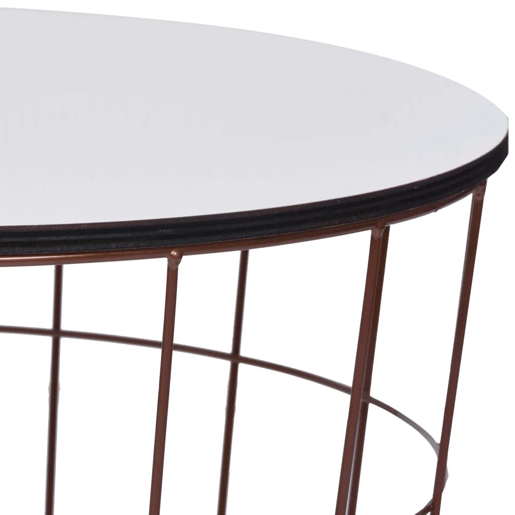 Tavolino da Salotto Oro Ø 40 cm 287664