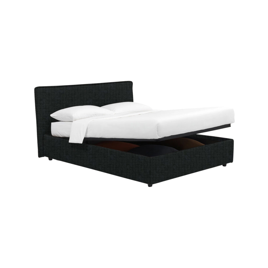 Staines, Letto Singolo Sfoderabile Made in Italy, Grigio Scuro
