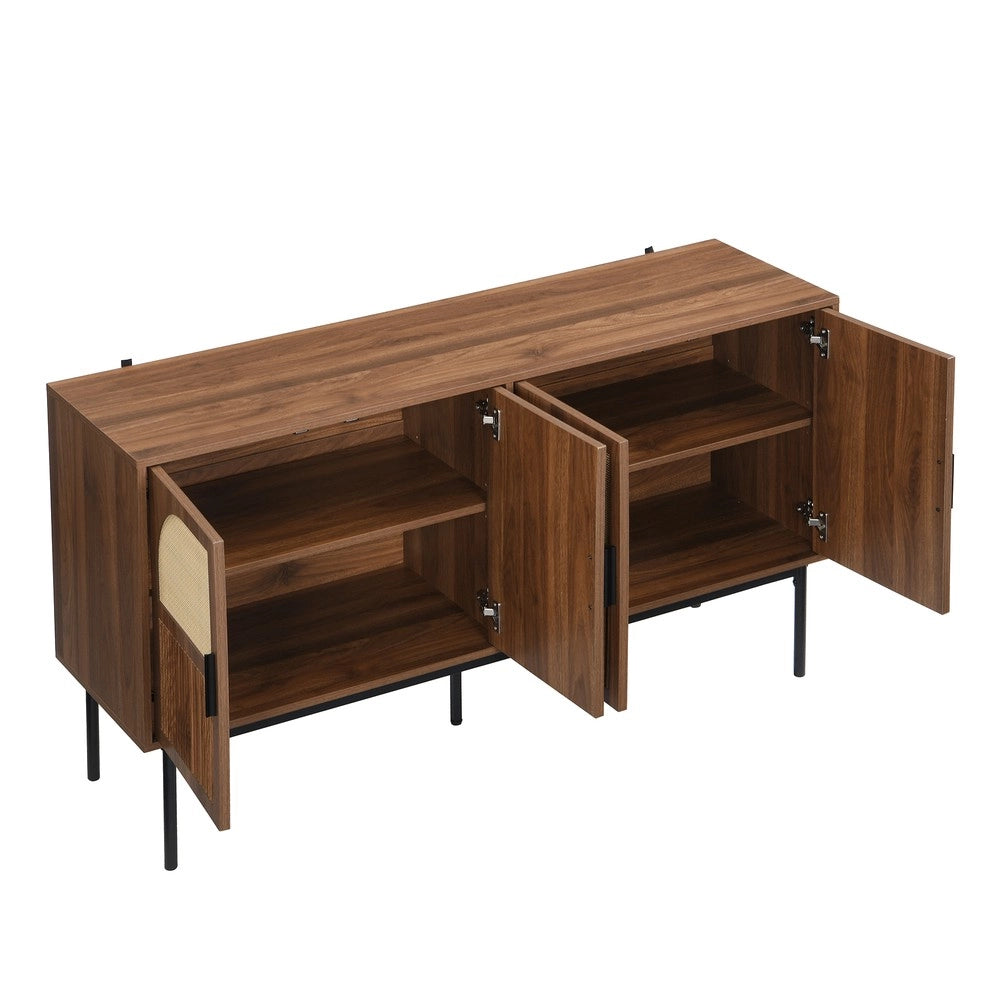 Cassettiera Credenza ¨C MINIMAL ¨C Legno, Bianco, 140x40x80 cm