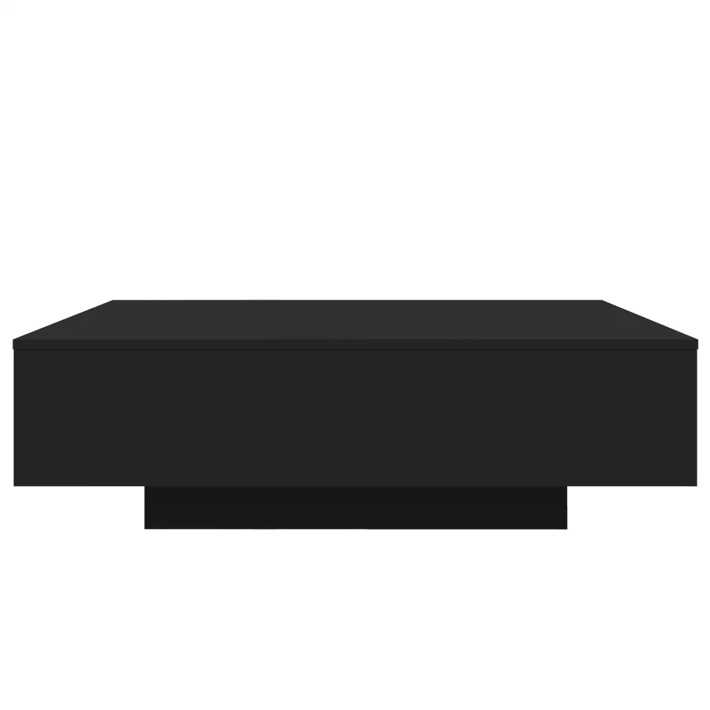 Tavolino da salotto | Tavolino da caff¨¨ | Tavolino da Soggiorno con Luci LED Nero 100x100x31 cm