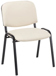 Sedia impilabile Ken similpelle crema