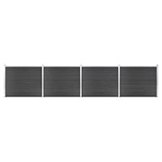 Set Pannello di Recinzione in WPC 699x146 cm Grigio   cod mxl 22542