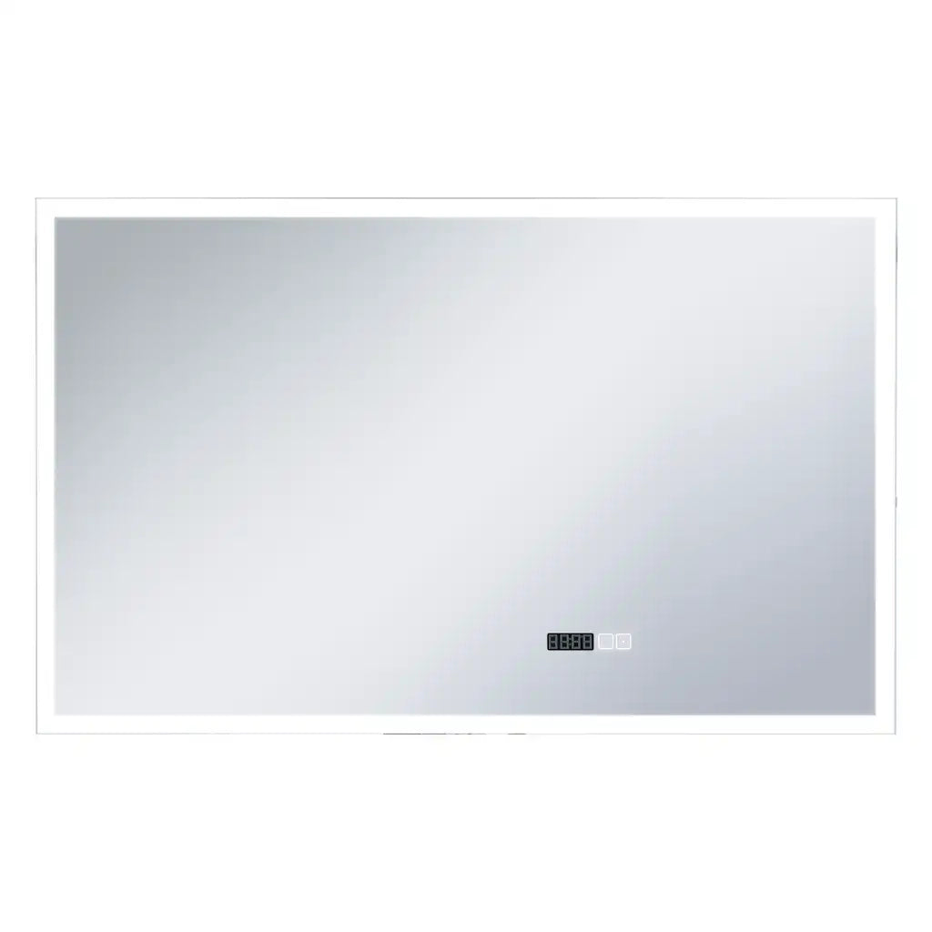 Specchio LED Bagno con Sensore Tattile Schermo Orario 100x60cm 144739