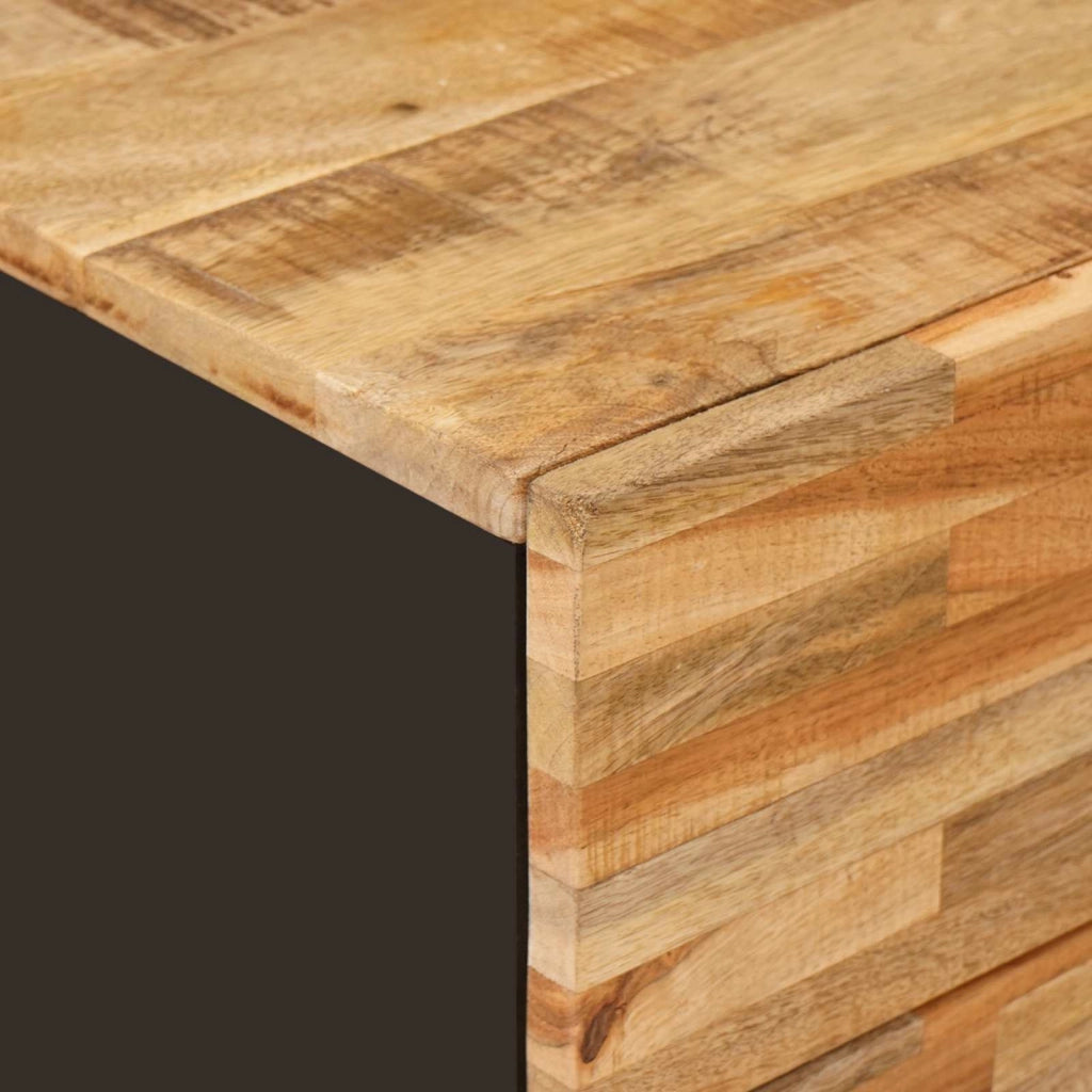Armadio funzionale rettangolare per camera da letto 50 x 33 x 60 cm in legno massello di mango marrone 02_0057810