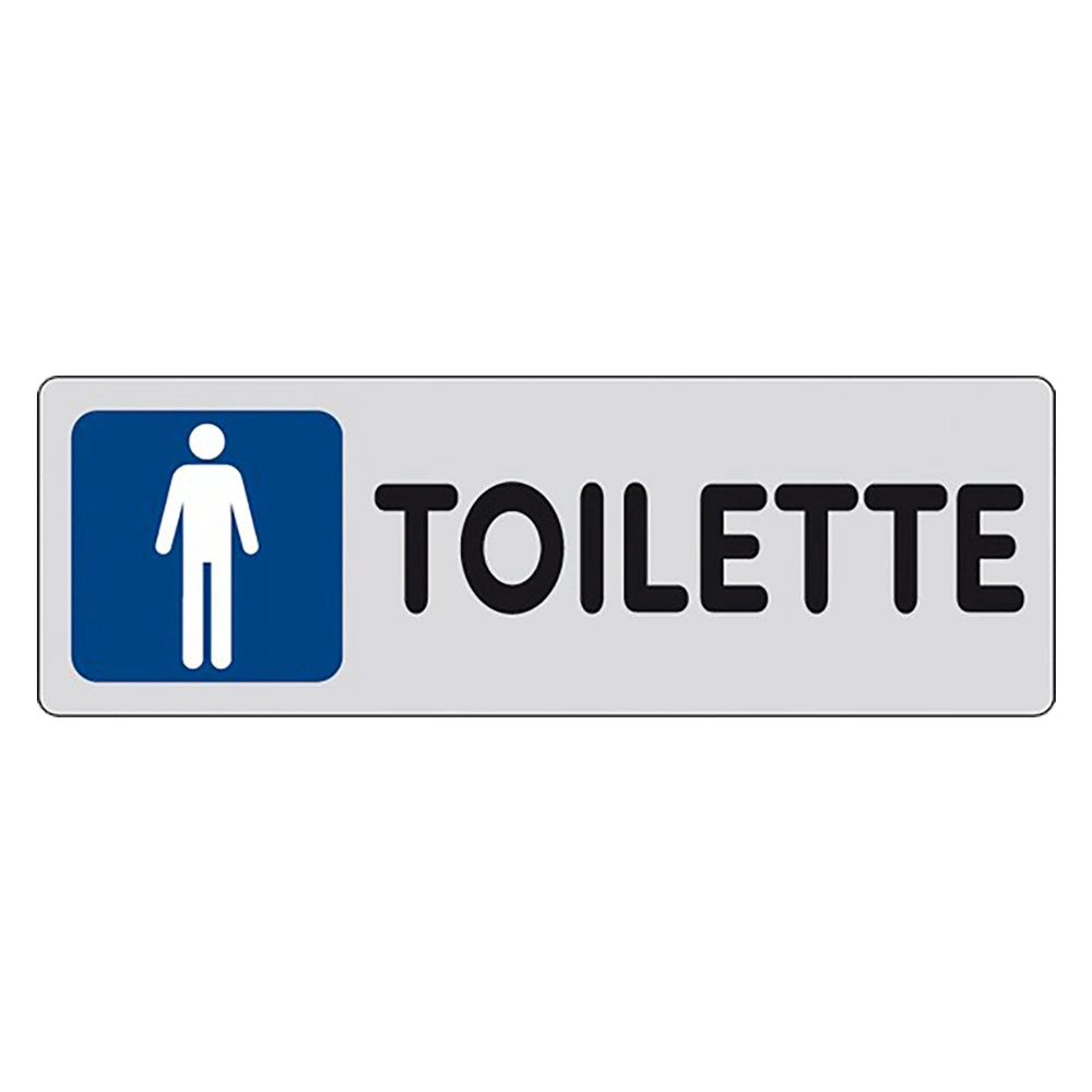 ETICHETTA SEGNALETICA TOILETTE wc bagno UOMINI man - EUROSIGNALS
