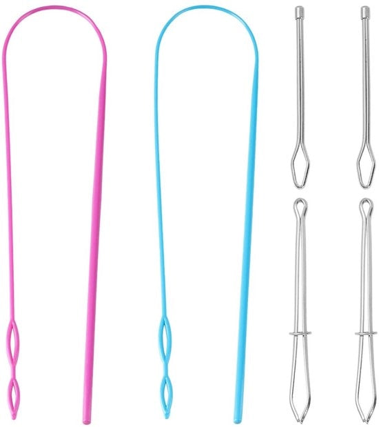 Inrijger 6-delice Set - Clip Verstelbare - Corda di Trazione Inserimento Attrezzatura - Acciaio Inox - Plastica - Duraturo e Economico - Inserimento Attrezzatura con Corda di Trazione
