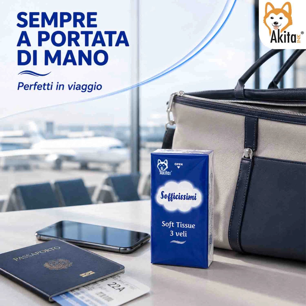 Akitaink 1000 Fazzoletti Soft Tissue 3 Veli Made in Italy